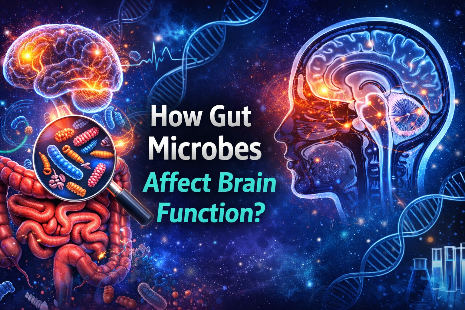 How gut microbes affect brain function